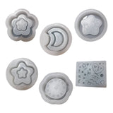 Moon Star Flower Silicone Mold for Resin Keychain