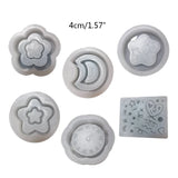 Moon Star Flower Silicone Mold for Resin Keychain