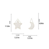 Moon Star Jewelry Rack Earrings Organizer Holder Hanging Pendent Decor