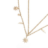 Moon Star Metal Waist Chain Chunky Link Hollow Out Adjustable Body Chain