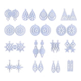 Moon Star Resin Earrings Mold Silicone Key Pendant Mold Ornament Craft