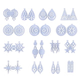 Moon Star Resin Earrings Mold Silicone Key Pendant Mold Ornament Craft
