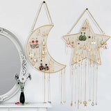Moon Star Shaped Earrings Organizer Jewelry Storage Rack