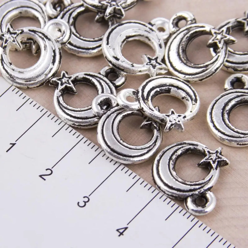 Moon Star Tassel Material 10'lu Tiny Beads