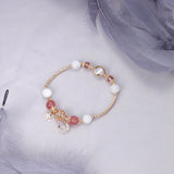 Moon Star Yellow Purple Crystal Bracelet for Women