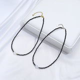 Moon Stone Necklace With Spinel Choker Handwork Jewelry