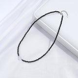 Moon Stone Necklace With Spinel Choker Handwork Jewelry