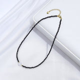 Moon Stone Necklace With Spinel Choker Handwork Jewelry