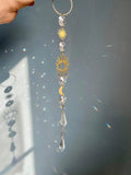 Moon Sun Catcher Moon Hoops Rainbow Crystal Hanging