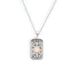 Moon Sun Pendant Necklace Silver 925 Jewelry