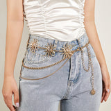 Bohemia Multilayer Metal Waist Belt Body Chain Women