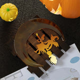 Moon Witch Broom Wall Decor Silicone Mold for Epoxy Resin Diy Craft