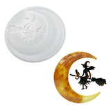 Moon Witch Broom Wall Decor Silicone Mold for Epoxy Resin Diy Craft