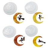 Moon Witch Broom Wall Decor Silicone Mold for Epoxy Resin Diy Craft