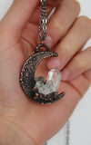 Moon Crystal Pendant Necklace
