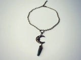 Moon Quartz Choker Crystal Necklace Hippie