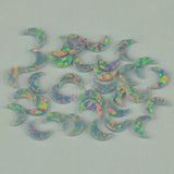 3x4.1mm Opal Tooth Gem OP78 Grey Synthetic Dental Jewelry