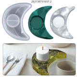 Moon-shaped Candle Holder Silicone Mold