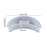 Moon-shaped Resin Candle Holder Silicone Mold for Epoxy DIY Family Decor