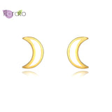 Moon Star Heart Enamel Earrings 925 Sterling Silver Stud Earrings