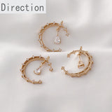 Moon Water Drop Zircon Pendant DIY Necklace Material