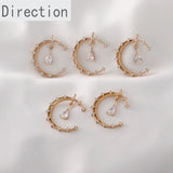 Moon Water Drop Zircon Pendant DIY Necklace Material