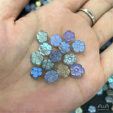 Moonlight Stone Feldspar Crystal Flower Hand Carved Beads DIY Bracelet Necklace