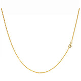 925 Silver Water Wave Chain Necklace 24K Plated