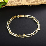925 Silver Big Chain Bracelet Unisex Paperclip Large Bracelet
