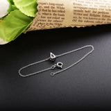 925 Silver Big Crystal Fine Chain Bracelet Women Zircon Jewelry