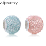 925 Silver Pink Enchantment Enamels Beads DIY Bracelet Mother's Gift