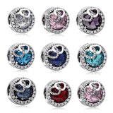 925 Sterling Silver Love Binds Autumn Dangle Charms Heart Beads