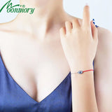 925 Silver Evil Eye Red Rope Bracelet Women Chain Jewelry Gift