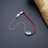 925 Silver Evil Eye Red Rope Bracelet Women Chain Jewelry Gift