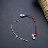 925 Silver Evil Eye Red Rope Bracelet Women Chain Jewelry Gift