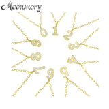 925 Silver Lucky Number Zircon Pendant Necklace Women Gift
