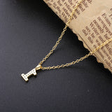 925 Silver Lucky Number Zircon Pendant Necklace Women Gift