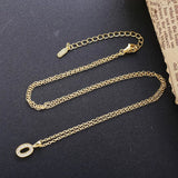 925 Silver Lucky Number Zircon Pendant Necklace Women Gift