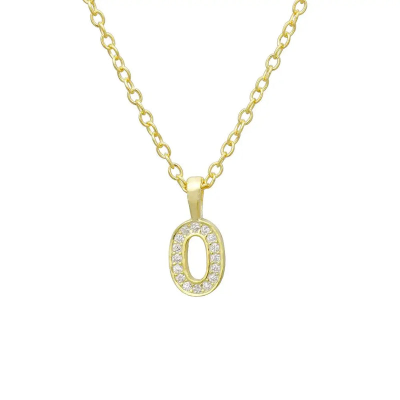 925 Silver Lucky Number Zircon Pendant Necklace Women Gift