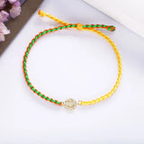 925 Silver Multicolor Rope Bracelet for Women