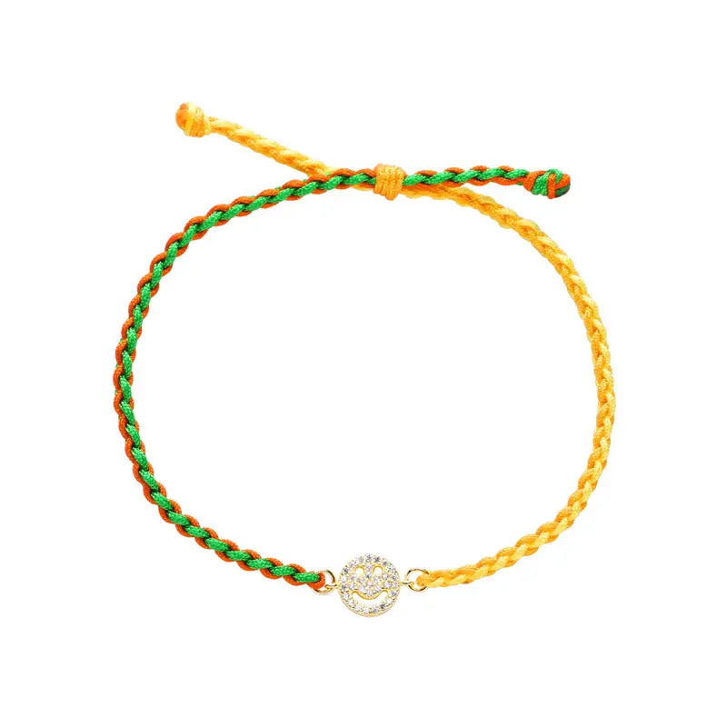 925 Silver Multicolor Rope Bracelet for Women