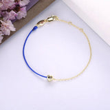925 Silver Pink Heart Crystal Bracelet for Women Chain Rope Jewelry