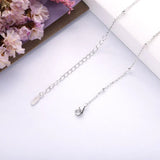 925 Silver Planet Trajectory Pearl Necklace for Women