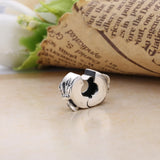 925 Sterling Silver Bow Clips Bead for DIY Jewelry Making