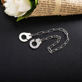 925 Sterling Silver Handcuff Bracelet For Women
