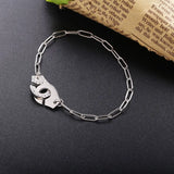 925 Sterling Silver Handcuff Bracelet For Women