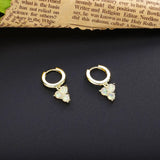 925 Silver Opal Pendant Earrings for Women