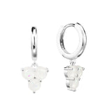 925 Silver Opal Pendant Earrings for Women