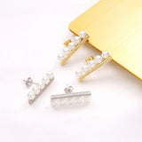925 Sterling Silver Pearls Stud Earrings for Women
