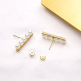 925 Sterling Silver Pearls Stud Earrings for Women